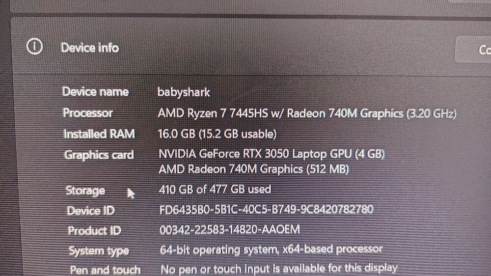 ASUS TUF A15 GAMING LAPTOP - 3