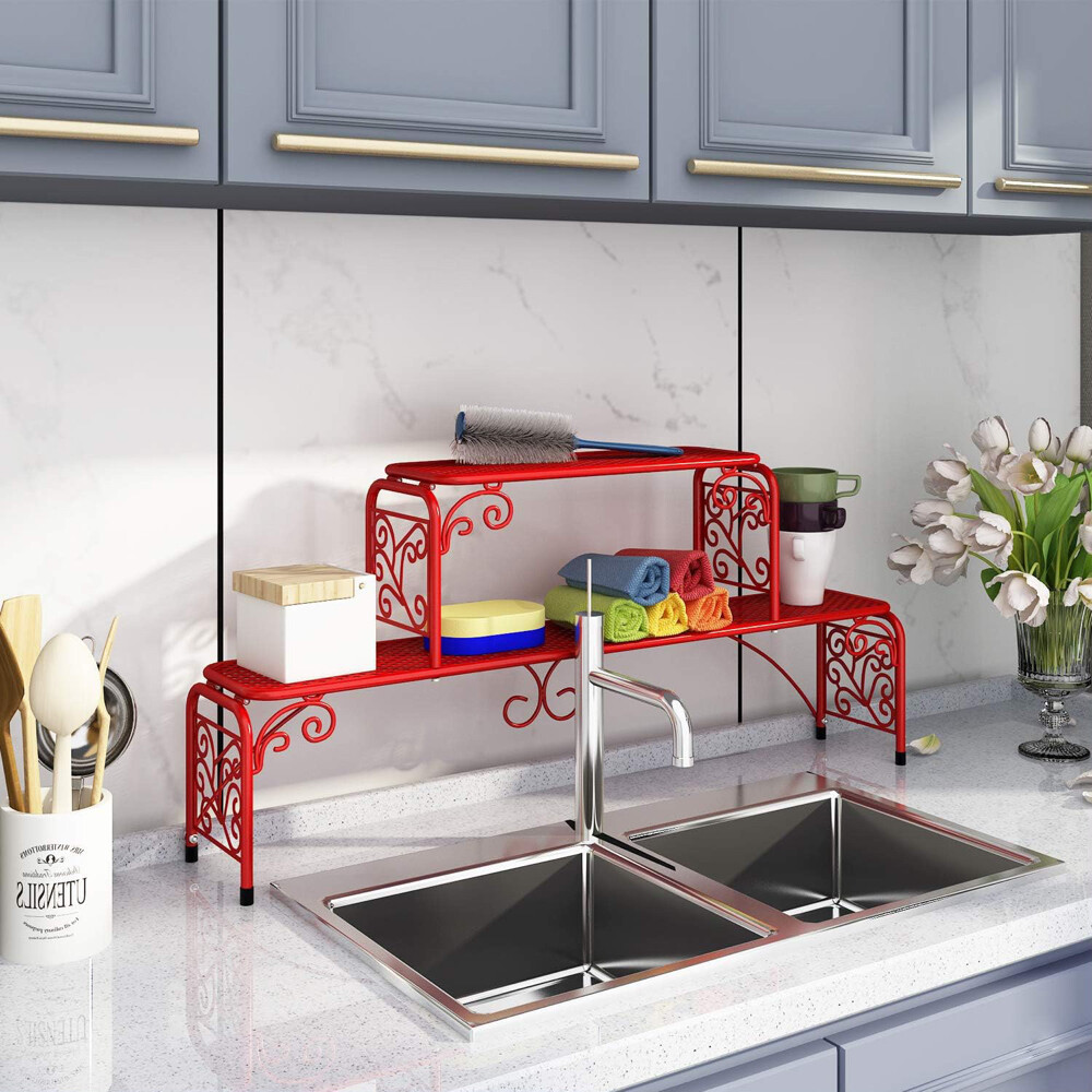 Metal Flower And Kitchen Rack  - 1