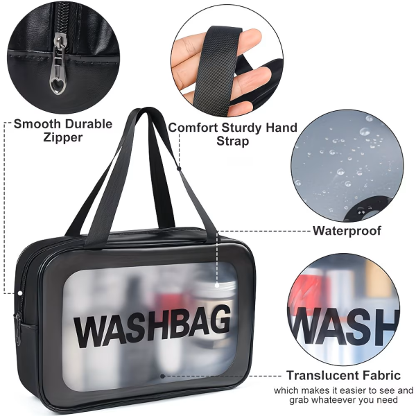 Translucent Travel Toiletry Bag Se - 2