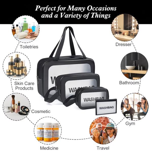Translucent Travel Toiletry Bag Se - 3
