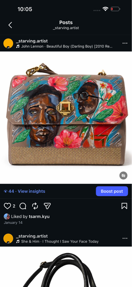 hand painted luxury bags - 3
