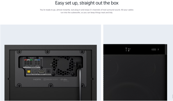 Sony 5.1ch Home Cinema System - 5