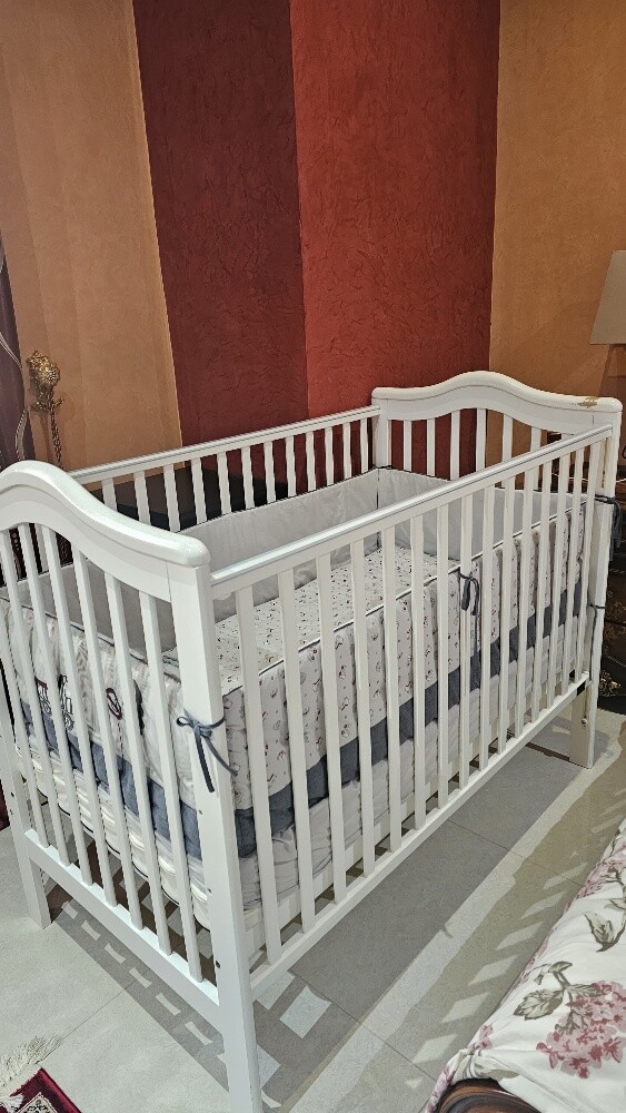 Baby Crib Bed with mattress - 4