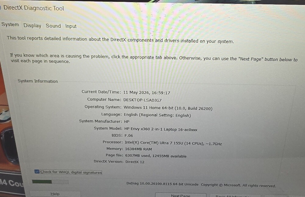 HP Envy x360 Ultra 7 16GB-1TB 16"WU - 10