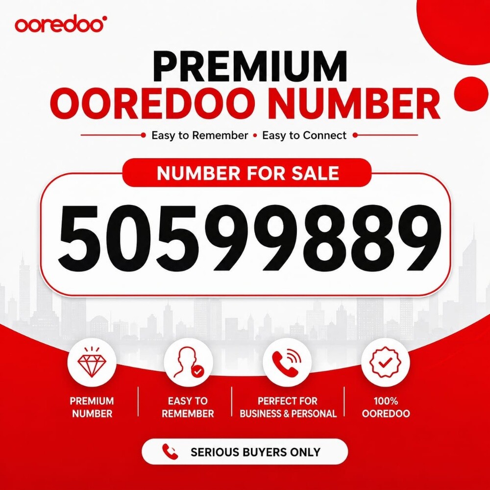 50599889 premium ooredoo number - 2