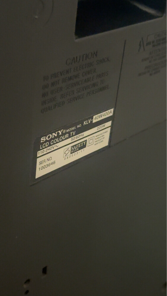 SONY LCD KLV-40W400A - 4