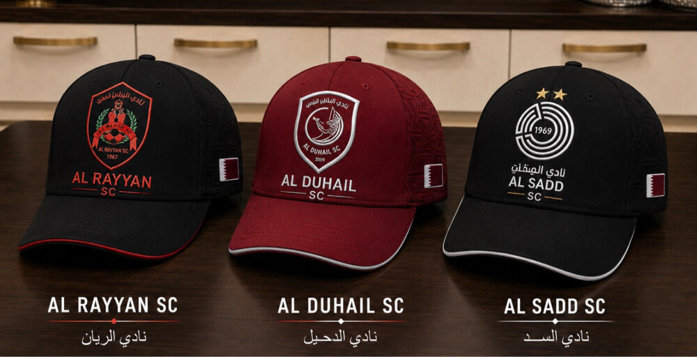 Premium Qatar Embroidered Caps | - 2