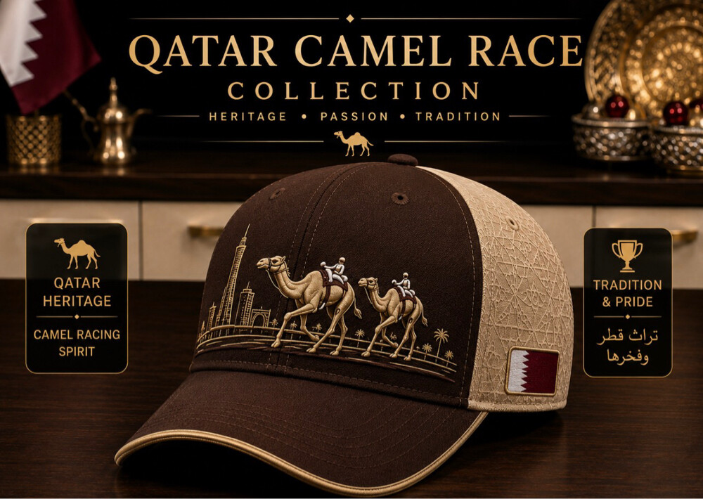 Premium Qatar Embroidered Caps | - 3
