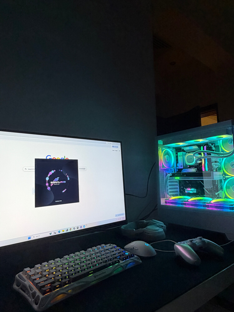 Gaming pc + keyboard mouse-monitor  - 1