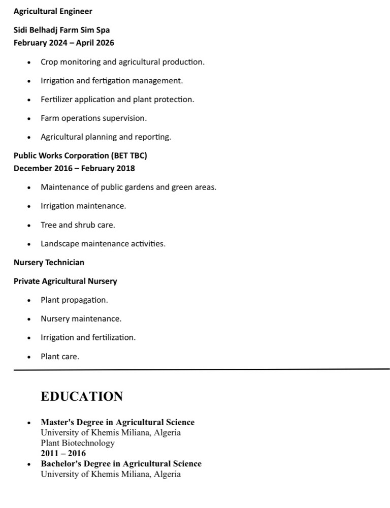 landscaping and agr Engineer  - 5