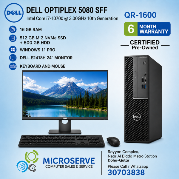 DELL i7 10TH GEN + 24" MONITOR - 1
