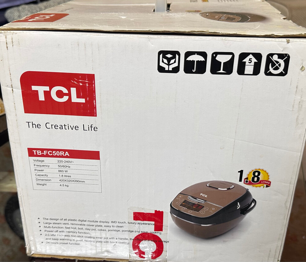 TCL Rice cooker brand new - 8