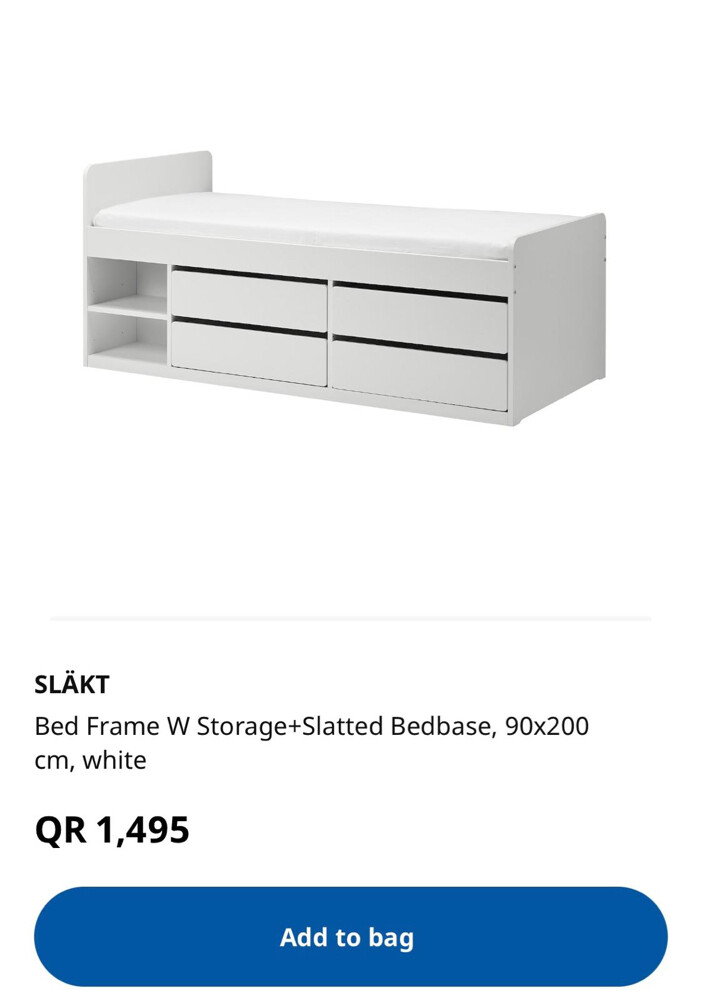 2 beds with storage and mattresses - 1