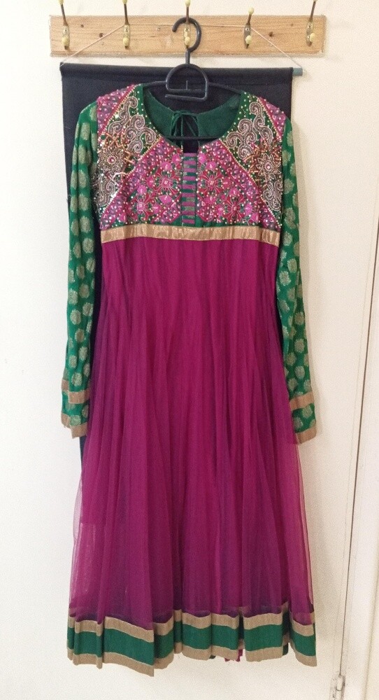 Anarkali - Green & Purple - 1