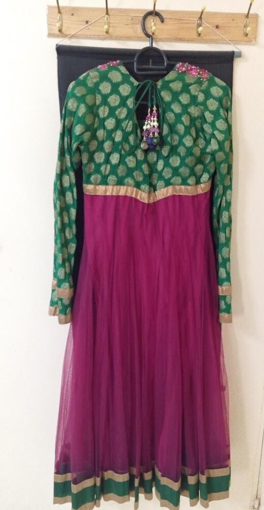 Anarkali - Green & Purple - 2