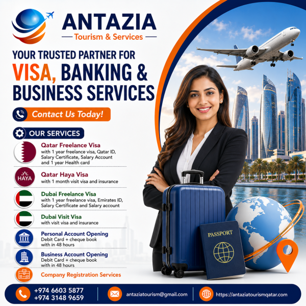 Visa, Bank account and CR services - 1
