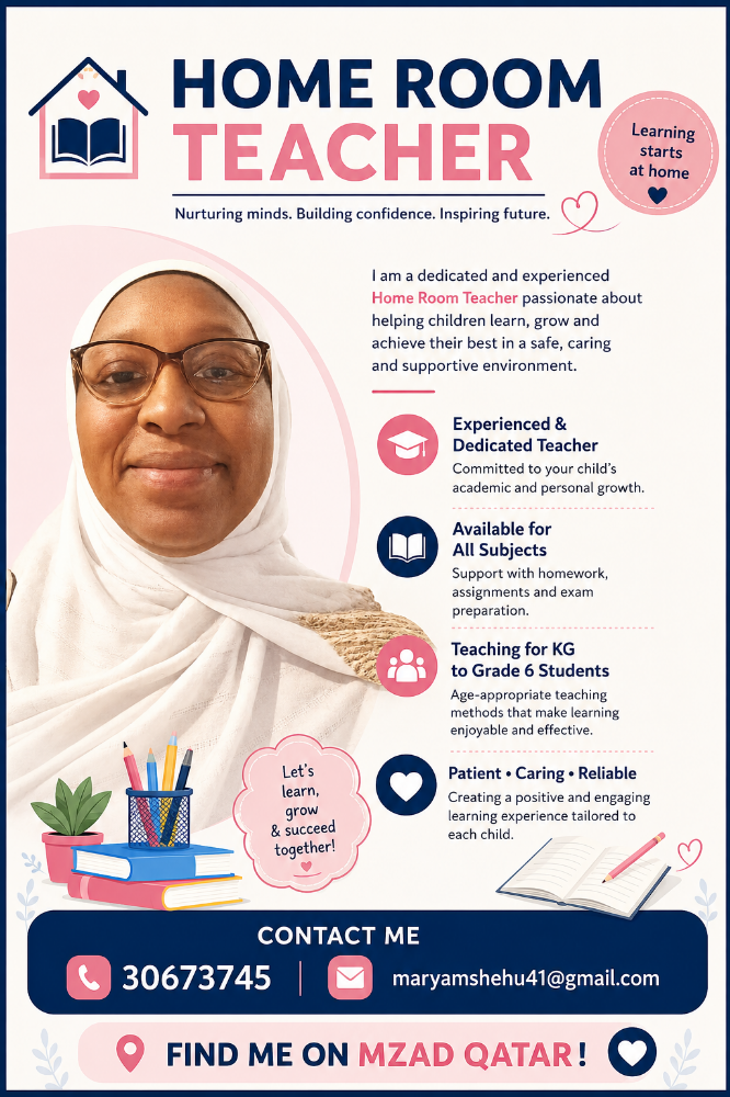 Experienced Female Home Tutor - 1
