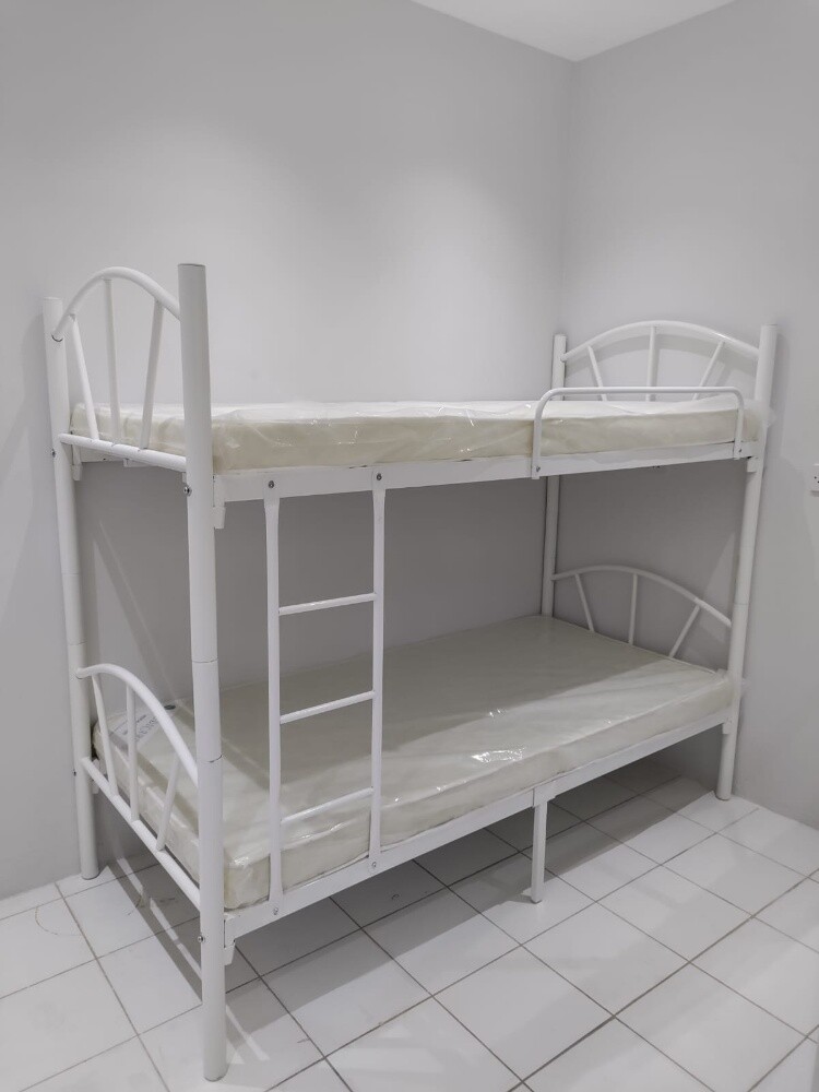 Metal Bunk Bed & mattress available - 1