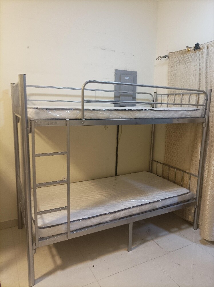 Metal Bunk Bed & mattress available - 15