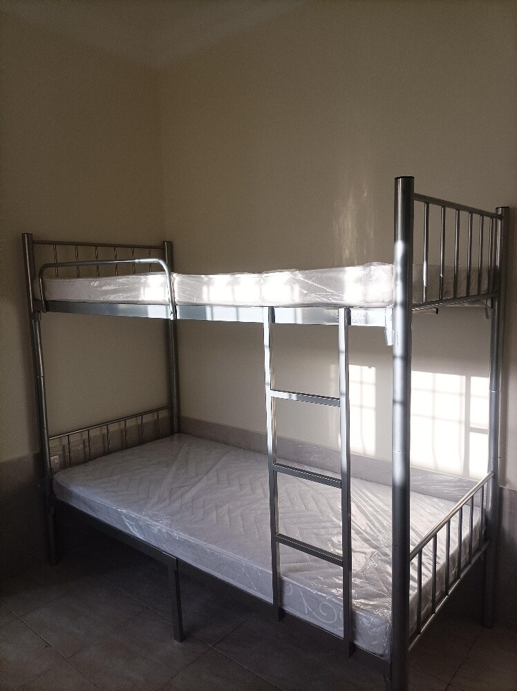 Metal Bunk Bed & mattress available - 5