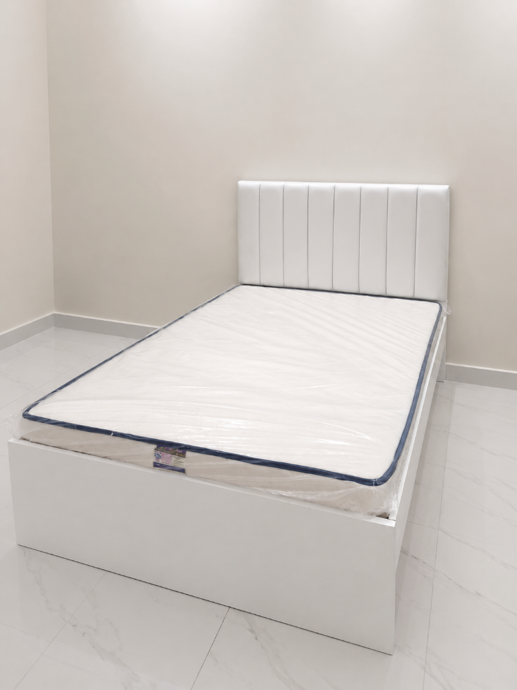 Bed, mattress, cabinet available - 6