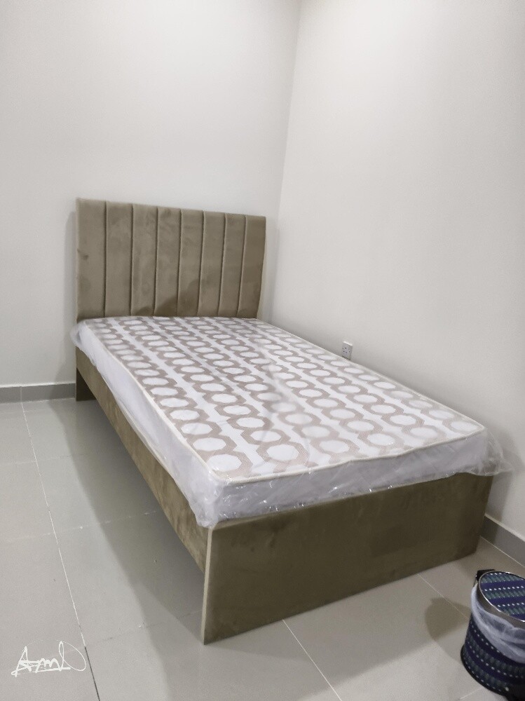 Bed, mattress, cabinet available - 20
