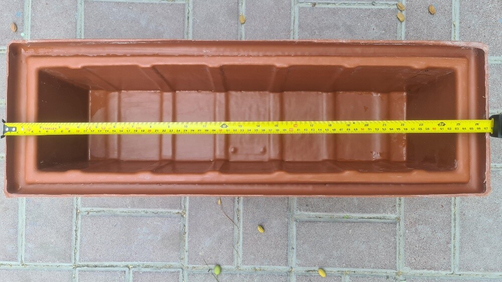 plastic rectangular planter - 2