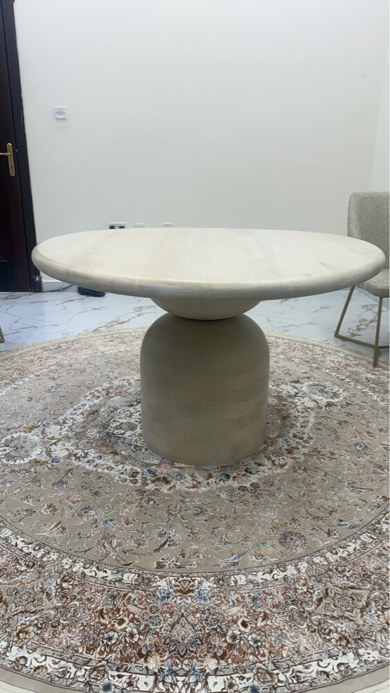 wood Dining Table + 5 Chairs Set - 1