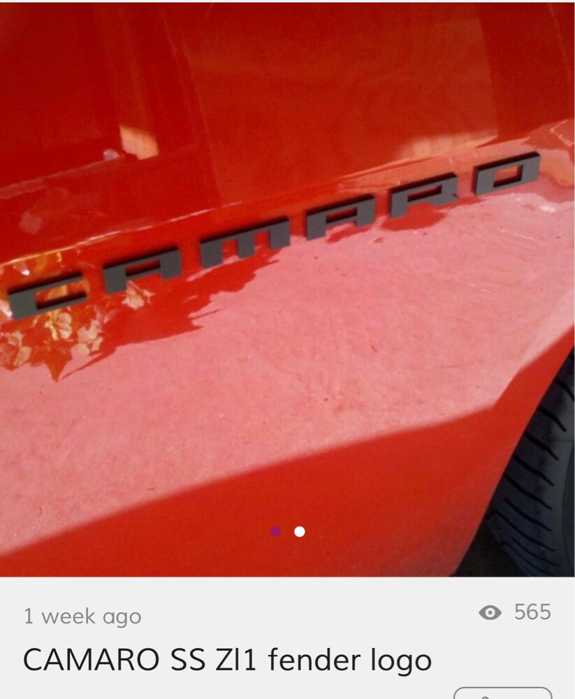 Camaro- posted items only!!! - 15