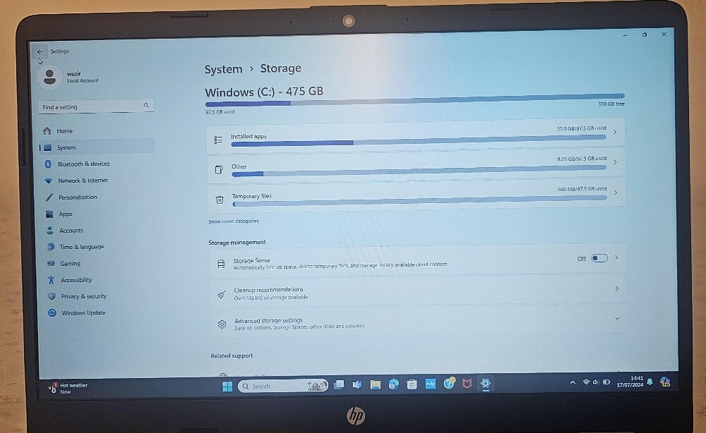 laptop hp good and like new gb512/8 - 1