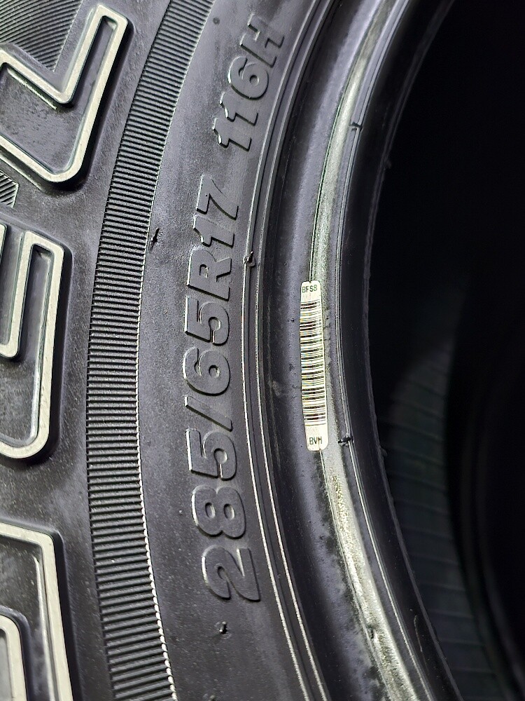 285-65-17,,, Bridgeston brand - 6