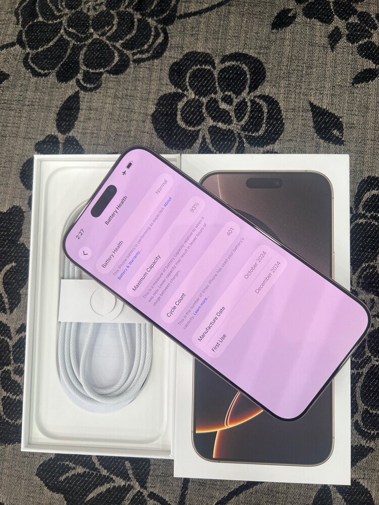 iPhone 16 promax 256 battery 93  - 6