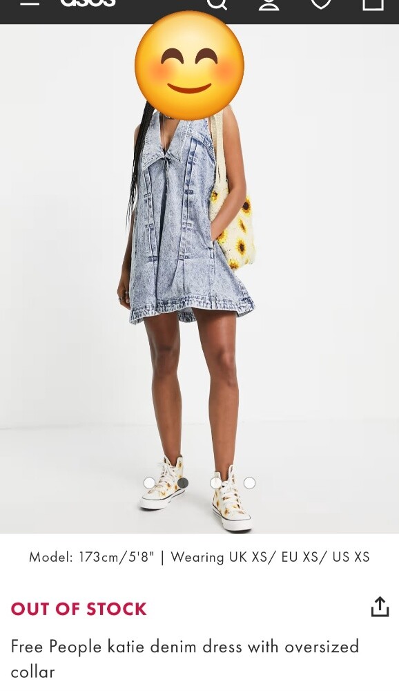 asos brand denim dress - 3