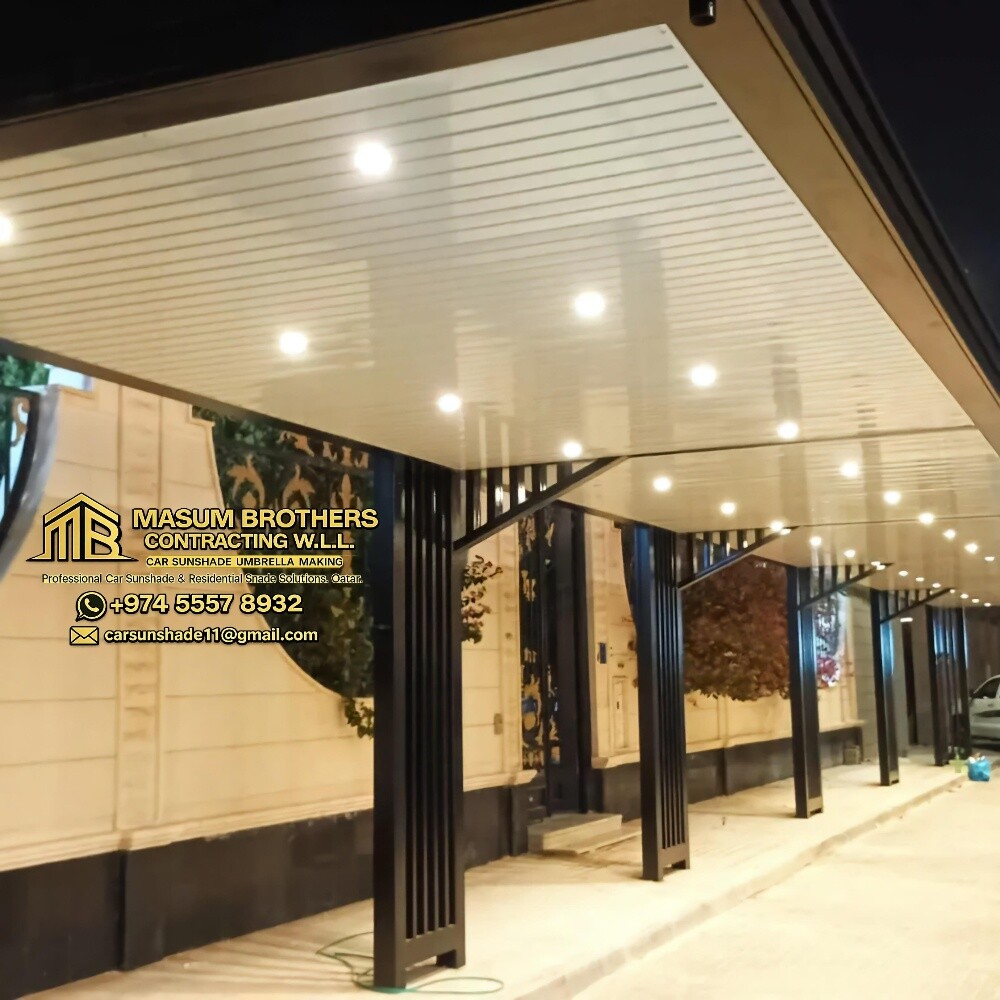مظلات سيارات - أعمال حديد وقماش - 2