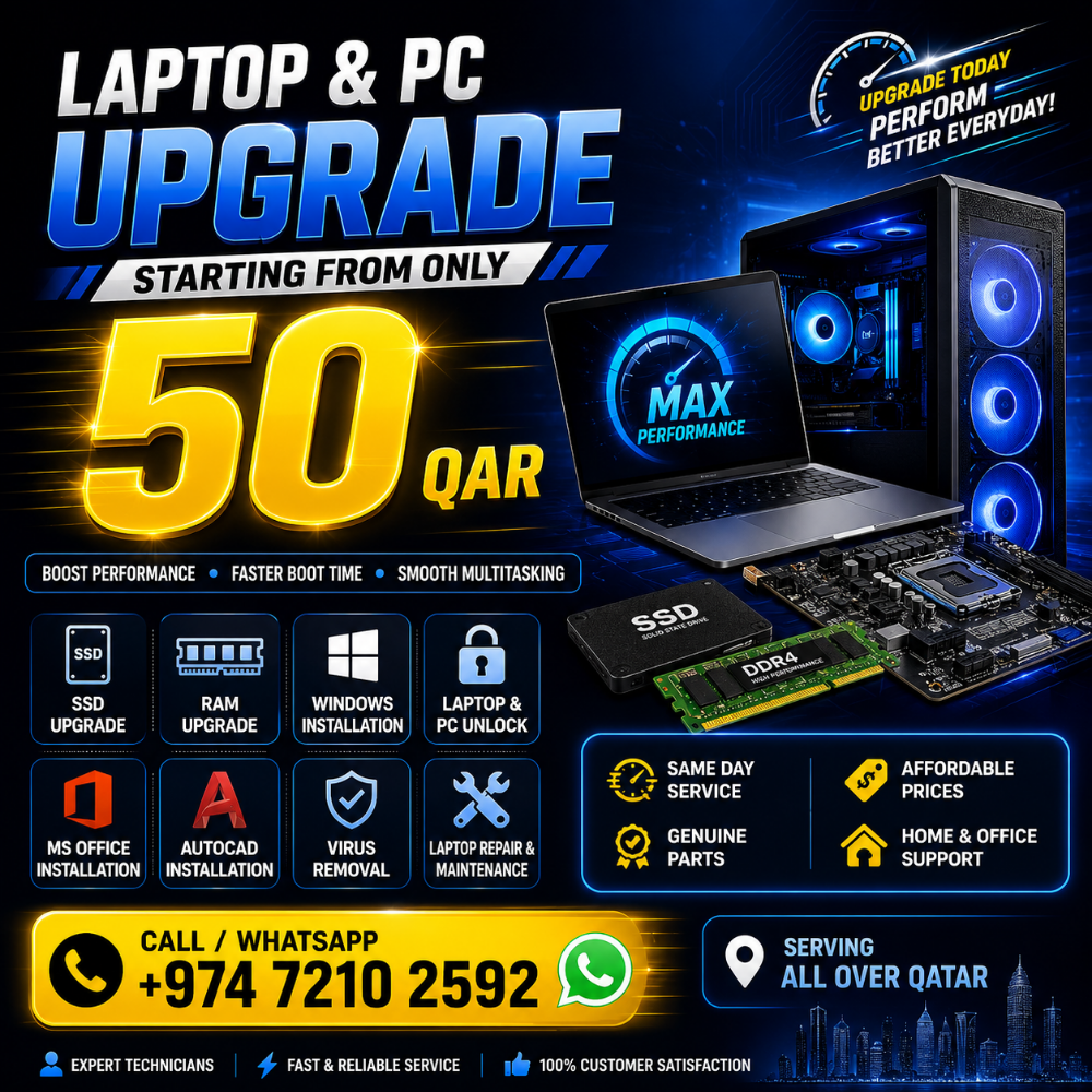 Laptop & PC Upgrade 50 QR Only - 2