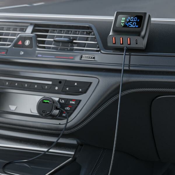 Hoco Fast Charge Car HUB Charger - 4