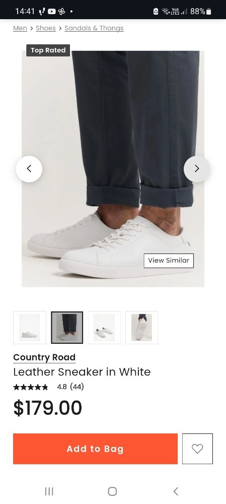 white leather Sneakers 41 - 6