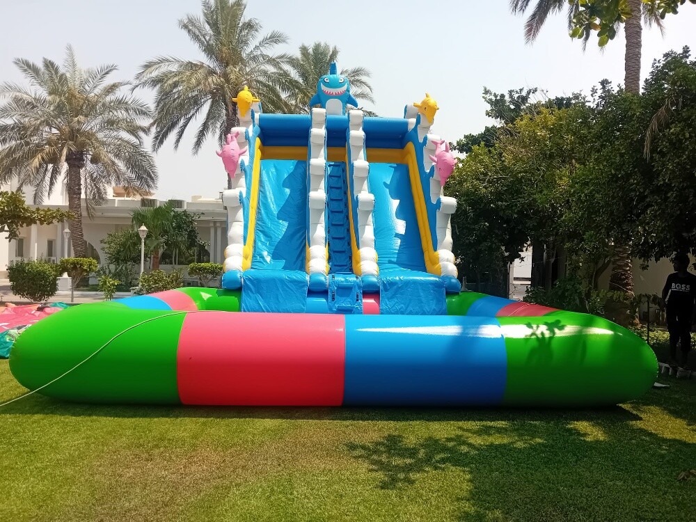 Slide, bounce and swimming pool - 17