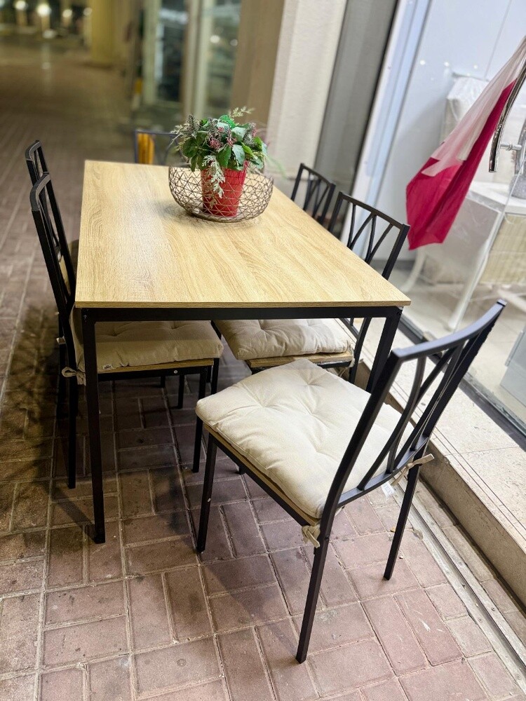 Dinning table with 6 chairs - 2
