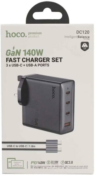 Hoco DC120 140W Fast Charger Cable - 2