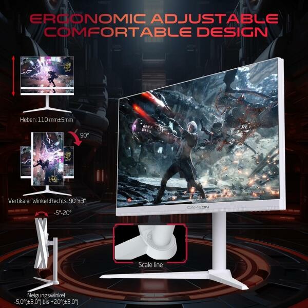 Gaming monitor 27" 190hz white - 2