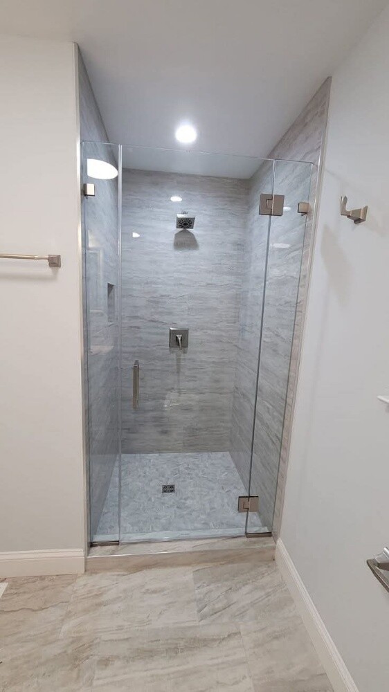 stylish shower & glass partition - 8