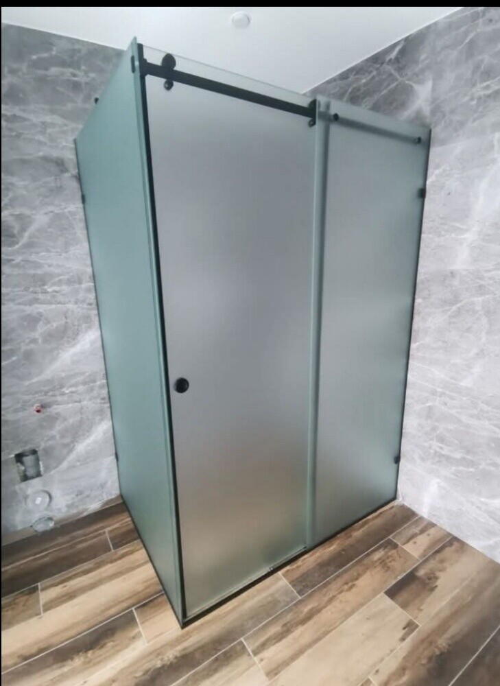 stylish shower & glass partition - 1