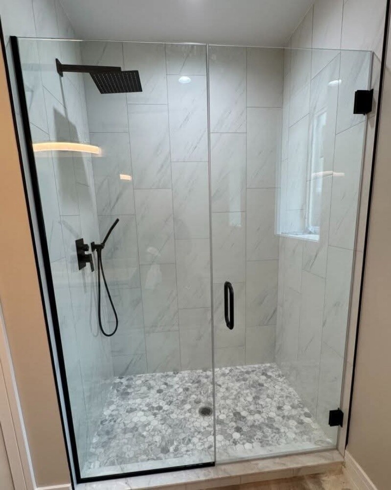 stylish shower & glass partition - 2