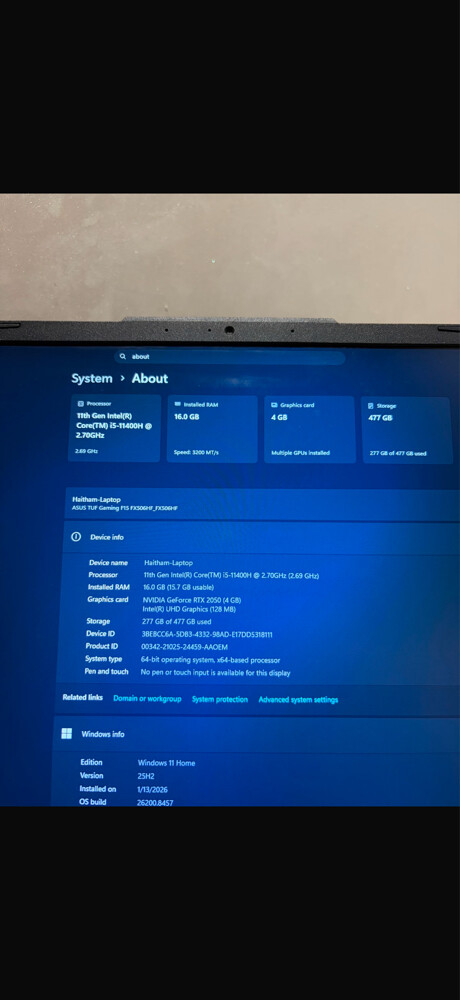 AZUS Laptop - 2