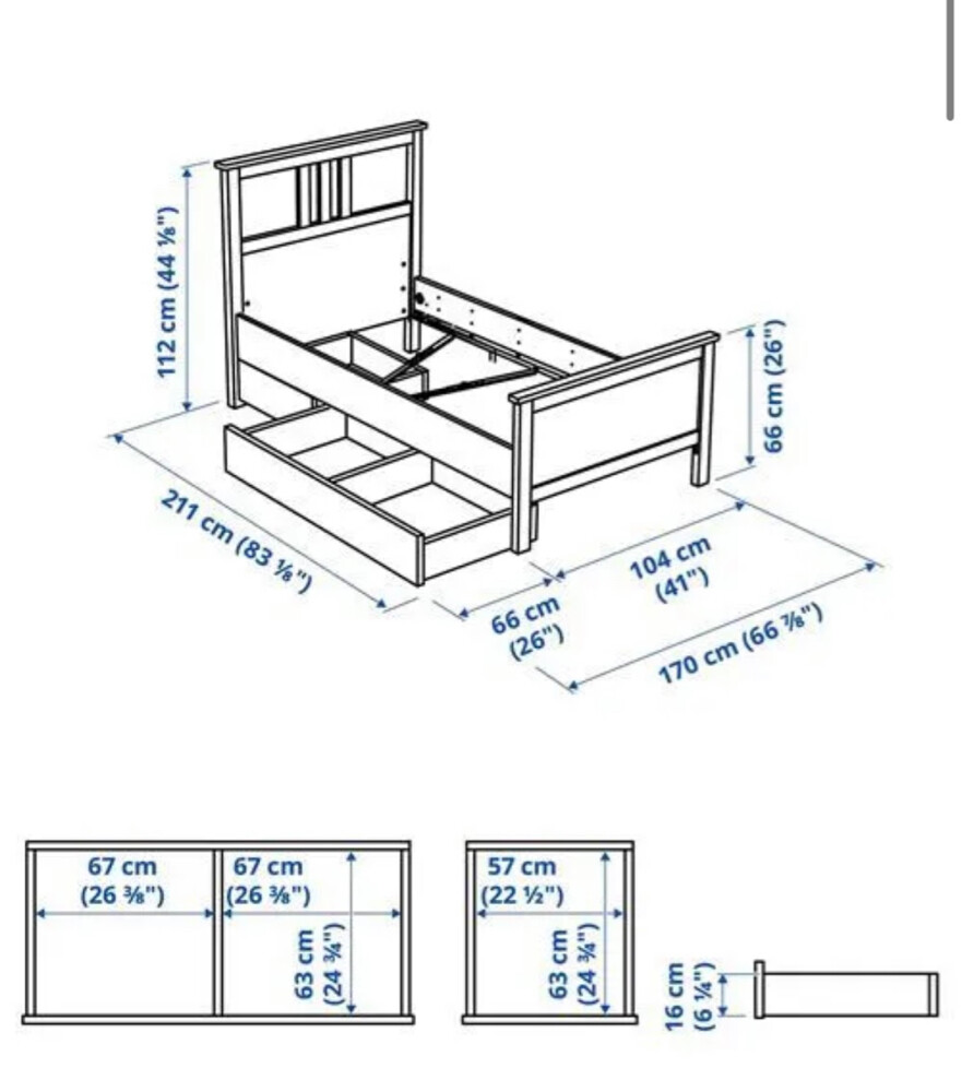 Single bed 90*200cm - 2