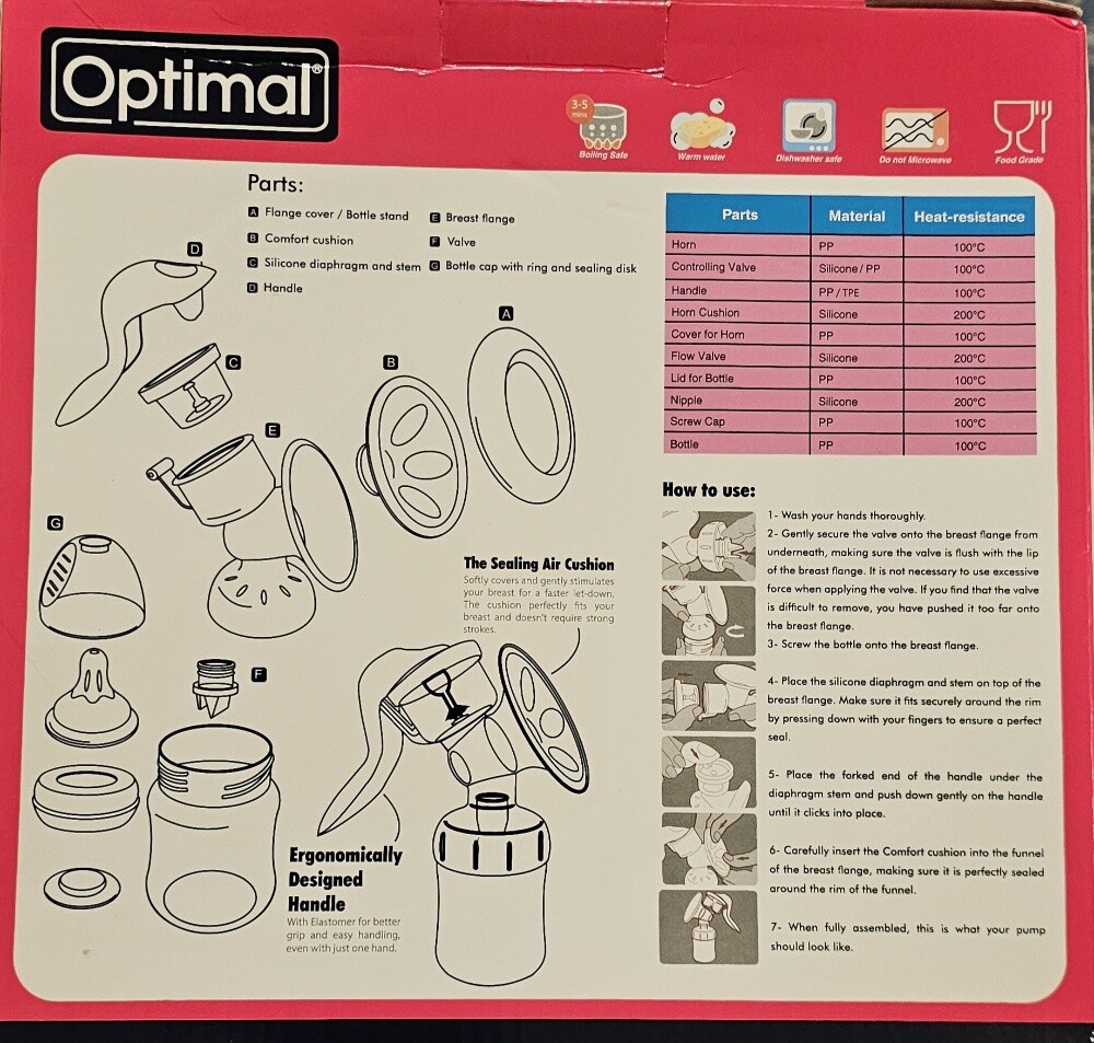 Optimal manual breast pump - 3