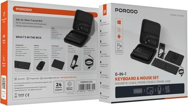 Porodo 6-in-1 Keyboard & Mouse Set - 4