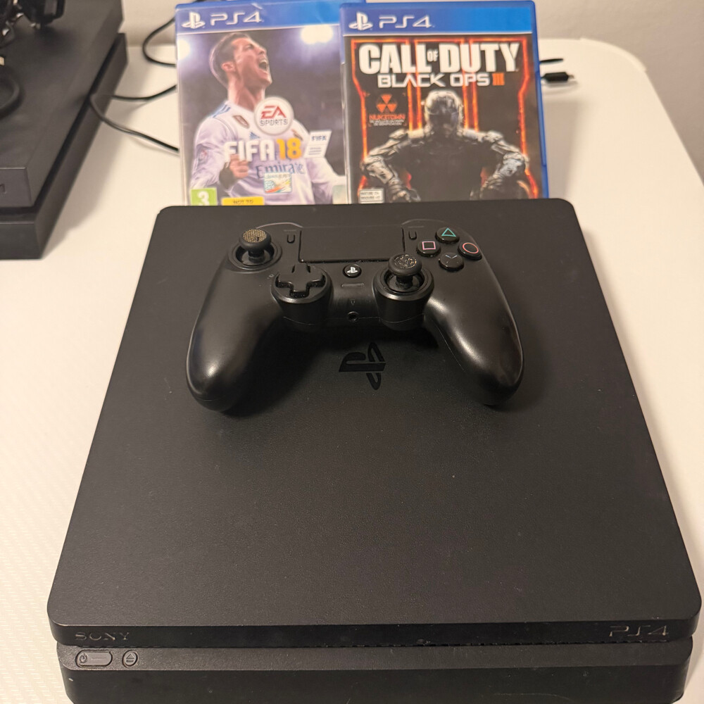 ps4 slim 1tb with games - 1