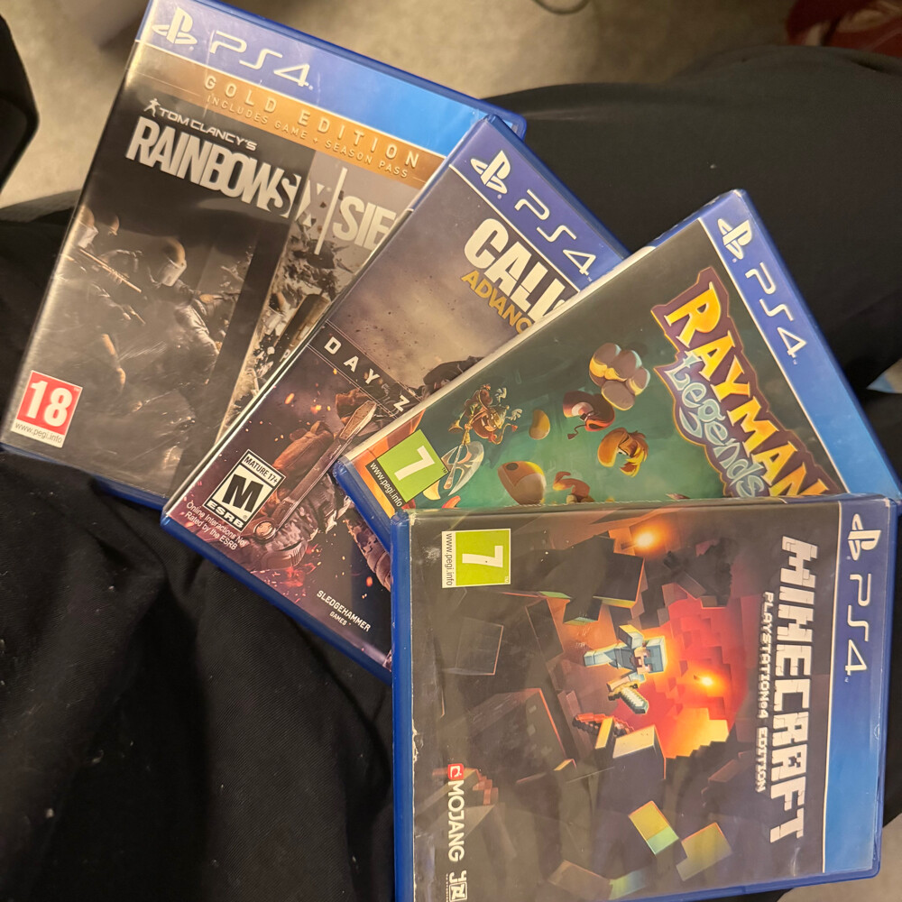 ps4 and controller with games - 5